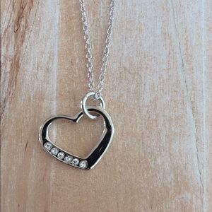 Silver Heart Pendant Necklace